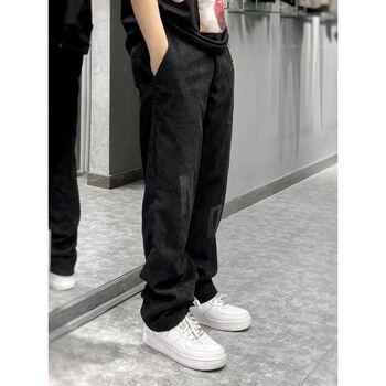 MENDE - Cargo Pant Đen - Quần màu đen unisex vải nhung tăm siêu đẹp mặc thoải mái