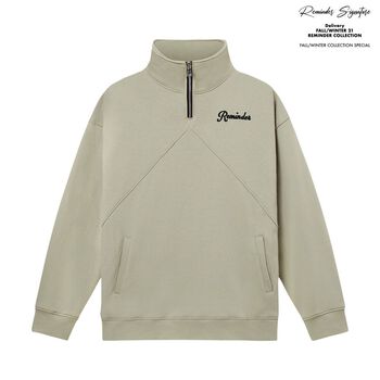Áo Khoác Nỉ Reminder Zip SAGE Sweater Local Brand Nam Nữ Unisex