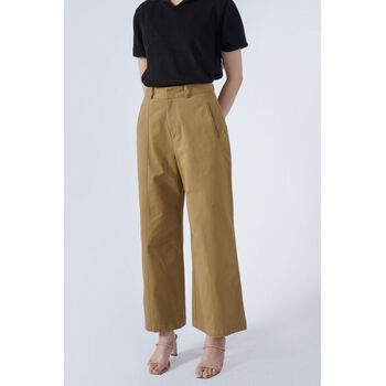 Quần dài ống rộng rã thân trước - 10S21PCAW005