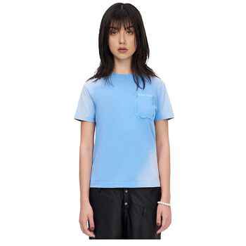 WMNS BEUTER® INSIDE-OUT BLUE WASHED POCKET T-SHIRT