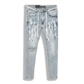 Quần Jean Nam Inf Bạc Sơn , Chất Denim Co giãn Dày Dặn , QJ003184,SOMEHOW