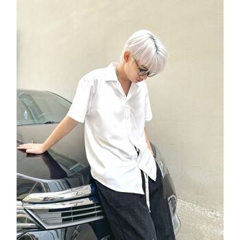 MENDE - Original Shirt - Áo sơ mi nam tay ngắn đơn giản trơn MENDE - Original Shirt - Áo sơ mi nam tay ngắn đơn giản trơn