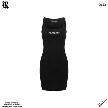 Đầm hai dây Nữ Reminder Logo DRESS Local Brand