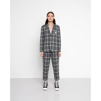 Grey Check Trouser