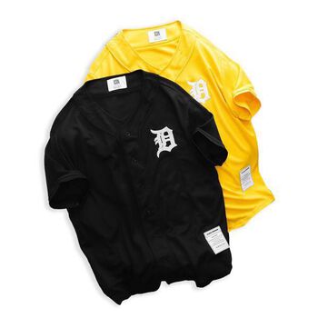 Áo Sơ Mi Bóng Chày ICON DENIM Logo Embroidery