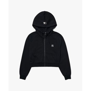 MLB - Áo hoodie tay dài phối zip dáng lửng Basic Sports Tech