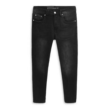 Quần Jean Nam , SlimFit Washed Black , Chất Denim Co giãn Dày Dặn , QJ003791,SOMEHOW