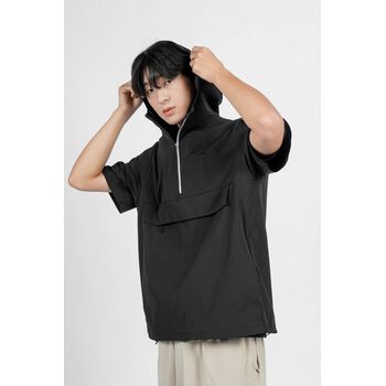 LOUIS- Áo hoodies tay ngắn thẻ thảo.Regular - 10F21HODA001