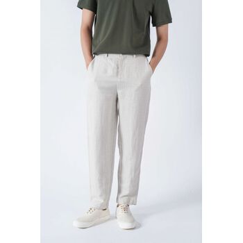 Quần dài Linen phối chỉ lưng. LOOSE - 10S21PCA022