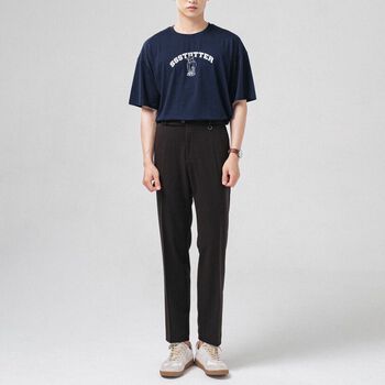 Quần âu nam SSSTUTTER có đai phối da TAB PANTS