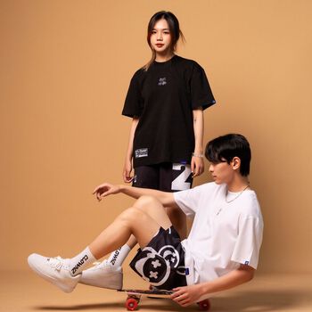 Áo thun tay lỡ local brand Clownz Basic For Life nhiều màu, phông basic form rộng, cotton, unisex nam nữ