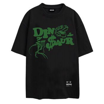 Áo thun đen DINO$AUR - T-REX GREEN Tee