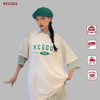 Áo Thun Thêu Oldschool Regods Unisex Form Rộng ( TEE OLDSCHOOL )