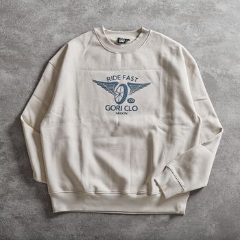 Áo Sweater Graphic - Gori - Beige