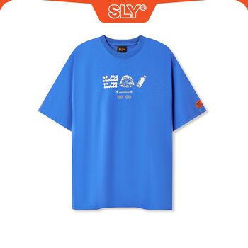 Áo thun SLY ABSTRACT màu xanh