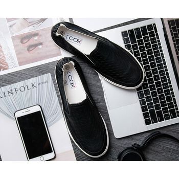 [ DINCOX ] Giày Lười Nam Cox Shoes Black 109