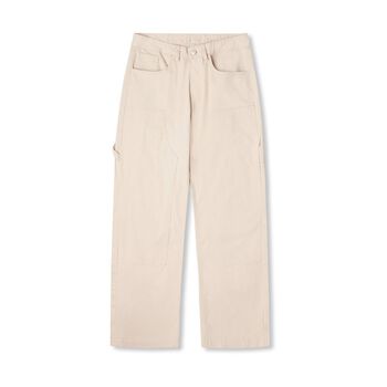 DVRK DOUBLE KNEE TROUSERS - CREAM