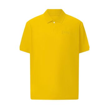 DVRK EMBROIDERED LOGO POLO SHIRT - YELLOW