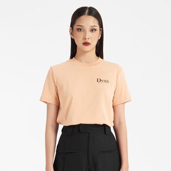 DVRK PRIVÉ LOGO TEE PLT01 FEMALE - APRICOT