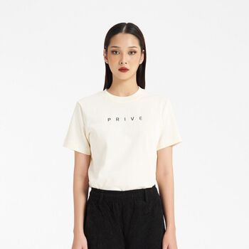 DVRK PRIVÉ LOGO TEE PLT02 FEMALE - CREAM