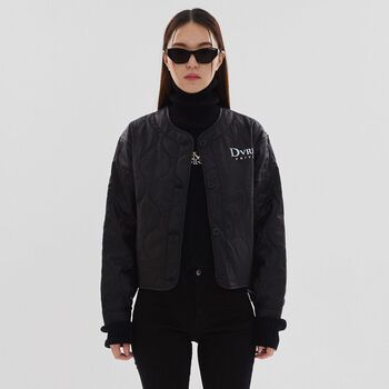 PRIVÉ PADDED QUILTED JACKET - BLACK