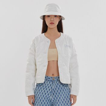 PRIVÉ PADDED QUILTED JACKET - WHITE