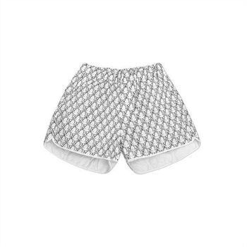 PRIVÉ PADDED QUILTED SHORTS - MONOGRAM