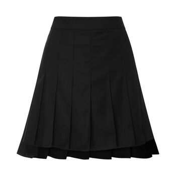 DVRK EMBROIDERED MINI SKIRT - BLACK