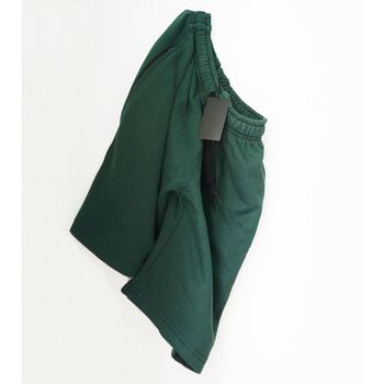 Quần Short vải chân cua cotton, 2 túi có khóa kéo tiện lợi, màu Xanh Rêu