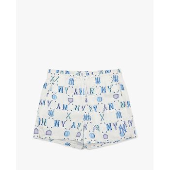 MLB - Quần shorts nữ lưng thun Summer Monogram Woven