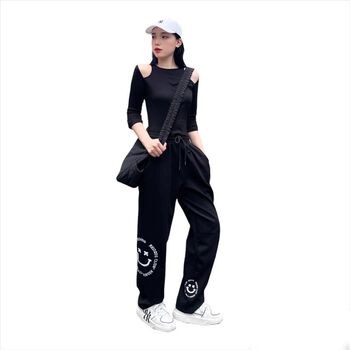 Quần dài Sweatpants thêu xù Smile Regods Unisex Form rộng ( SWEATPANTS SMILE)