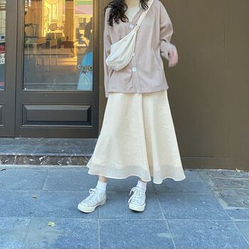 Chân Váy “Layer Skirt” Freesize Cạp Sau Chun