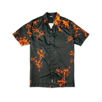 Áo Sơ Mi Unisex In Hoạ Tiết Lửa THS - TeeHolic