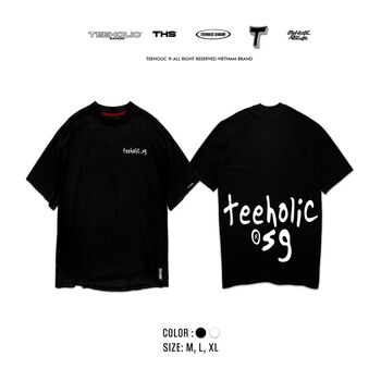 Áo Thun Unisex Basic Logo TeeHolic Ver2 THS.SG Màu Trắng Đen