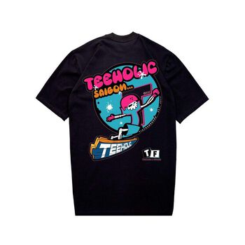 Áo Thun Unisex In Hình Ván Trượt THS - TEEHOLIC Màu Đen