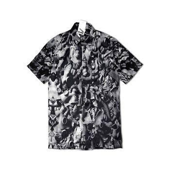 [TeeHolic] Áo Sơ Mi Unisex In Hình Mặt Nạ THS