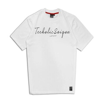 [TeeHolic] Áo Thun In Chữ Ký TeeHolic Sài Gòn Màu Trắng