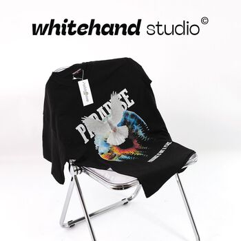 áo thun form châu âu PARADISE màu đen