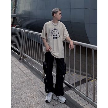 KEEP ON SMILES T-SHIRT BEIGE