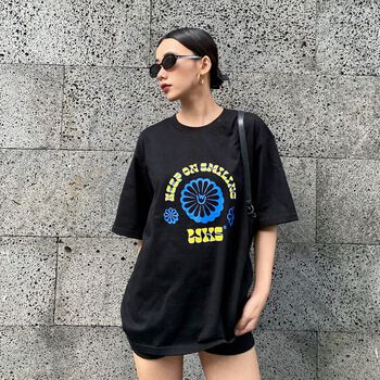 KEEP ON SMILES T-SHIRT BLACK
