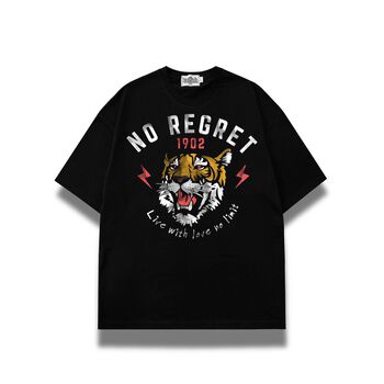 Áo Thun in chữ over size_NO REGRET-1045