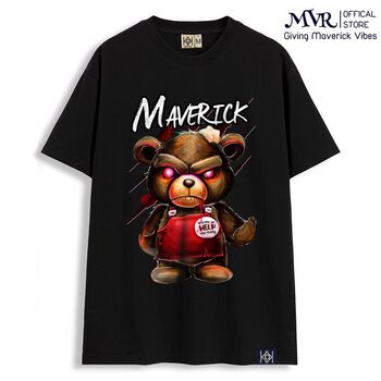 Áo Thun Phom Rộng In Hình Gấu Teddy Bear Siêu To Áo Phông Oversize Cotton 100% MVR KK1359 KK1360