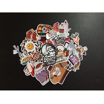 Sticker Gam Màu Vintage, Ấm Áp, Quà Tặng, Gia Đình