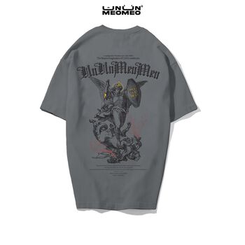 Áo thun Ủn Ủn Meo Meo® ANGEL - gray