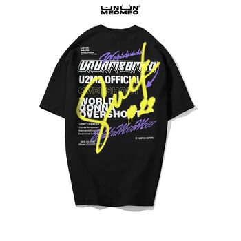 Áo thun Ủn Ủn Meo Meo® SUCK - white/black