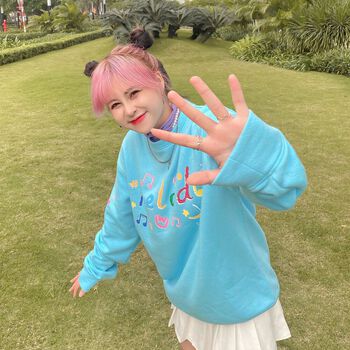 WHITEHAND MELODY SWEATER BABY BLUE