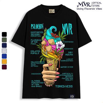 Áo thun đẹp nam nữ áo phông mùa hè unisex hình cây kem và nấm phôm rộng local brand mvr TT8007