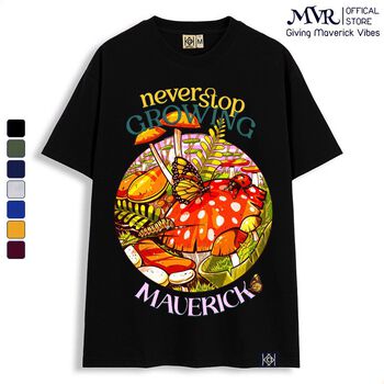 Áo thun nữ mùa hè rừng nấm áo phông unisex localbrand MVR LL8003