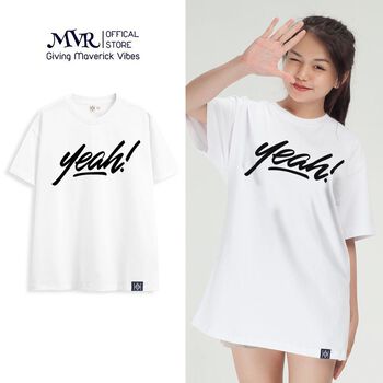 Áo thun nữ nam Basic Năng Động Chữ Yeah BB3796 phông Hàn Quốc local brand MVR