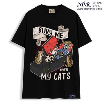 Áo Thun Phông Nam Nữ In Hình Áo Dành Cho Người Yêu Mèo Hãy Chôn Tôi Với Những Chú Mèo Big Size Form Mỹ KK736